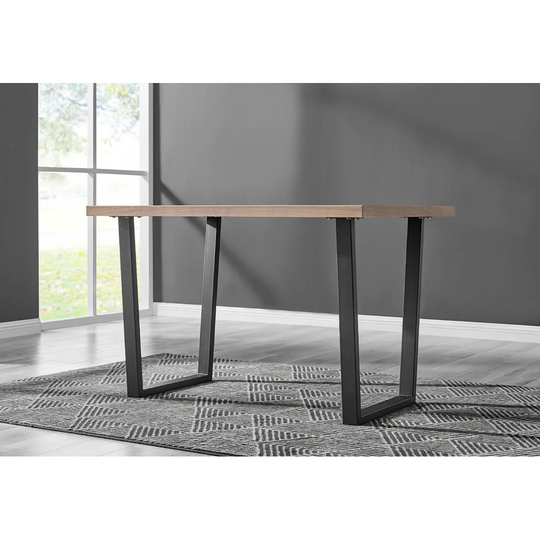 Kylo 120cm Brown Wood Veneer Dining Table