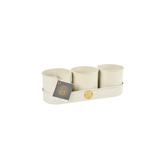 Burgon & Ball Sophie Conran Herb Pots Buttermilk