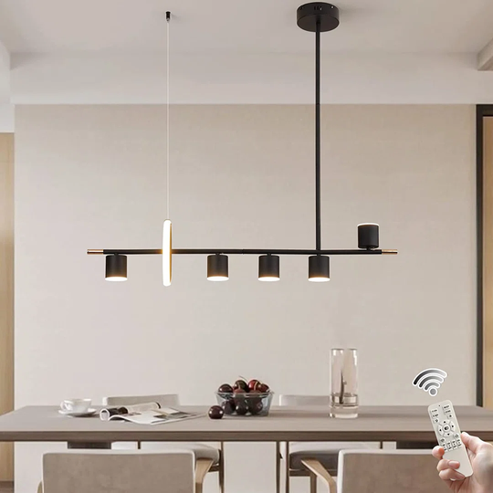 6-Light Kitchen Island Linear LED Pendant