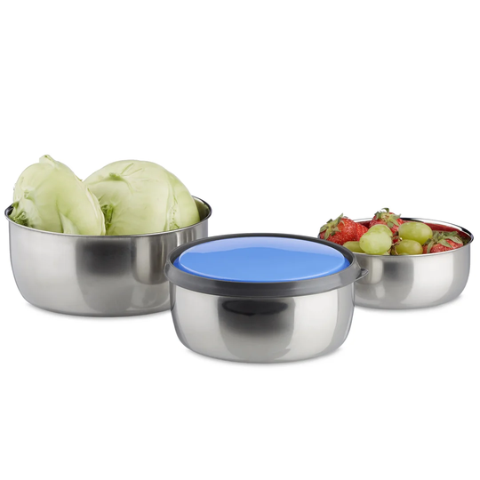 Strandquist Stainless Steel 3 Piece Food Storage Container Set