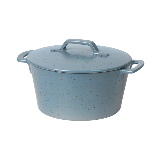 Broste Copenhagen Hasle casserole dish 19x23.5 cm flintstone blue granite