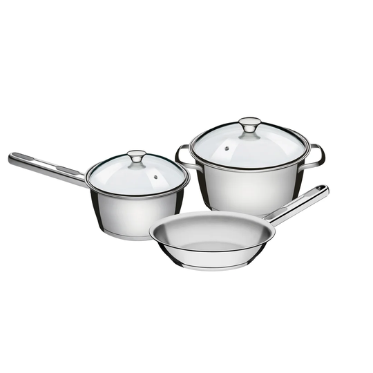 Tramontina 3 Pcs. Stainless Steel Cookware Set