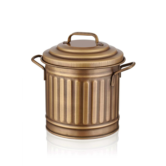 The Mia Gold Countertop Waste Basket - 4L