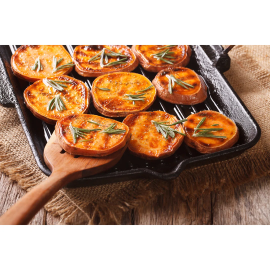 Grilled Sweet Potatoes - Wrapped Canvas Photograph