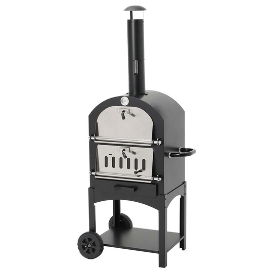 Hedy Steel Freestanding Wood-Burning Pizza Oven
