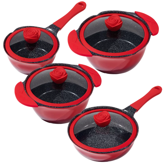 3-tlg. Kochgeschirr-Set King aus Aluminium