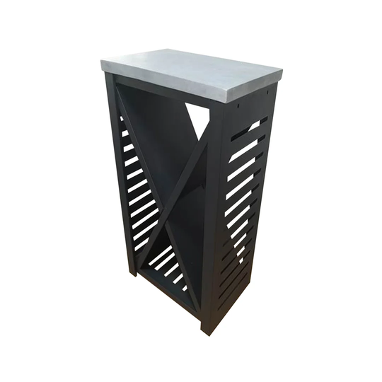22.83" W x 14.96" D Metal Log Store