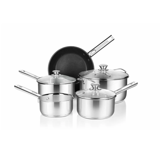 Symple Stuff 5 Piece Stainless Steel Cookware Set