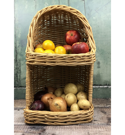 Shannock Wicker Willow Vegetable and Fruit Storage Basket