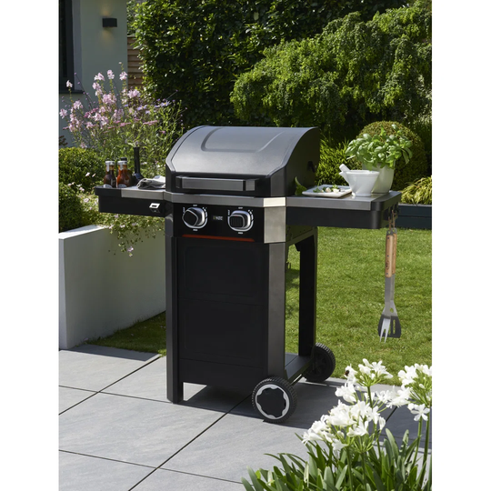 121cm W x 60cm D Portable Indoor/Outdoor Use 2 - Burner Freestanding Electric Grill