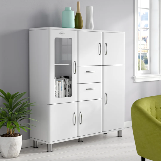 Malibu 6 Door 2 Drawer Highboard