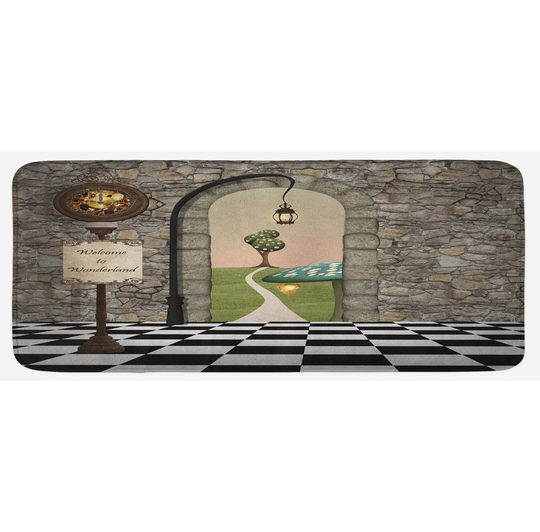 Briaca Alice in Wonderland Motif Kitchen Mat