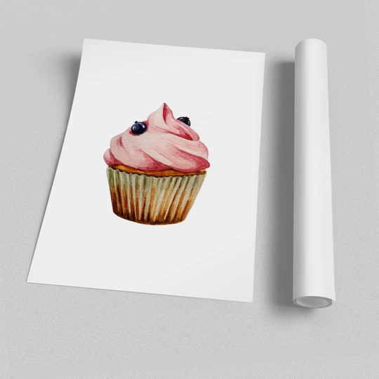 Cupcake 2 - Unframed Graphic Art Print on Paper