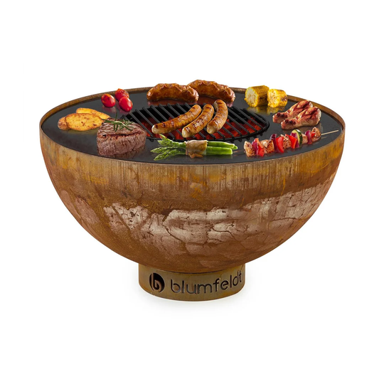 34.5cm H x 60.5cm W Steel Outdoor Fire Pit