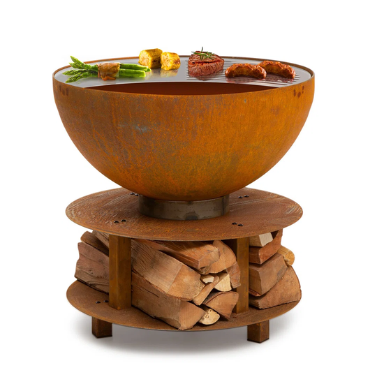61.5Cm H x 60Cm W Steel Outdoor Fire Pit