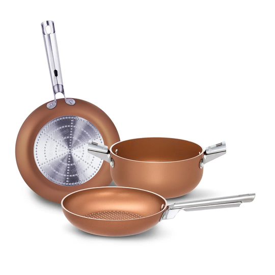 3 Piece Aluminium Non Stick Cookware Set