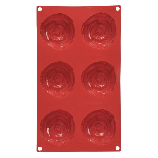 Jennette 6 Cup Non-Stick Rose Cake Mould