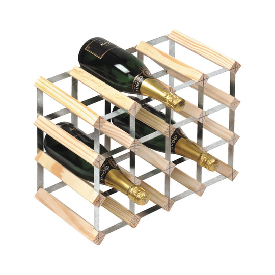 Barreto 16 Bottle Wall Mounted Wine Rack