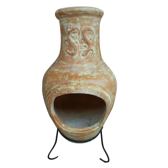 Rasberry Steel Charcoal Chiminea