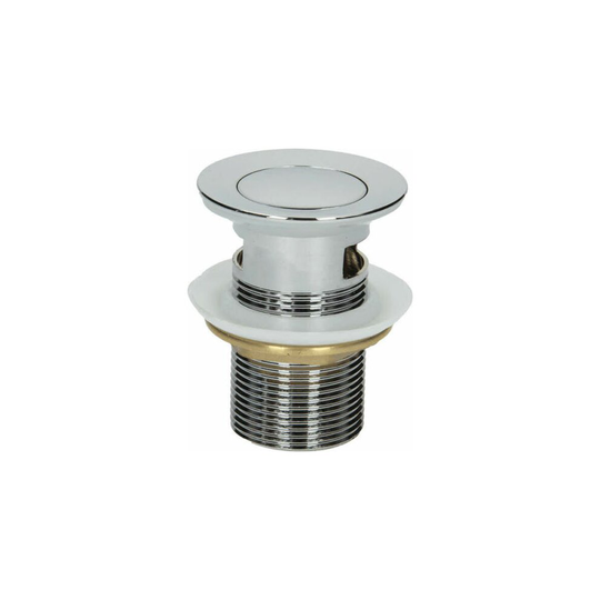 Top Brass Slotted Waste Plug Chrome Bathroom Basin Sink Press/Push