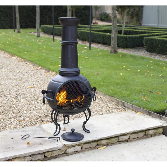 Mathew Steel Wood Burning Chiminea