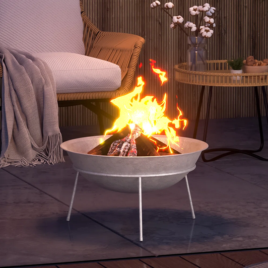 Snead Steel Charcoal/Wood Burning Fire Pit