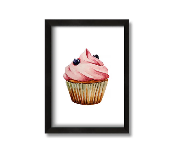 Cupcake 2 - Picture Frame Graphic Art on Canvas