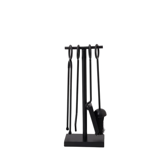 Kyianna 5 Piece Iron Fireplace Tool Set
