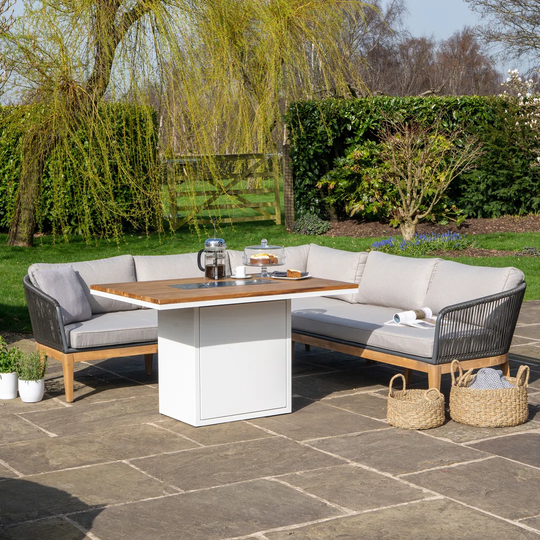 Himanshu 67Cm H x 120Cm W Aluminium Propane Outdoor Fire Pit Table