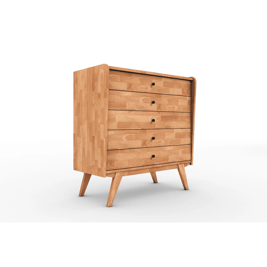 Gile 100 Cm Wide 5 Drawer Highboard