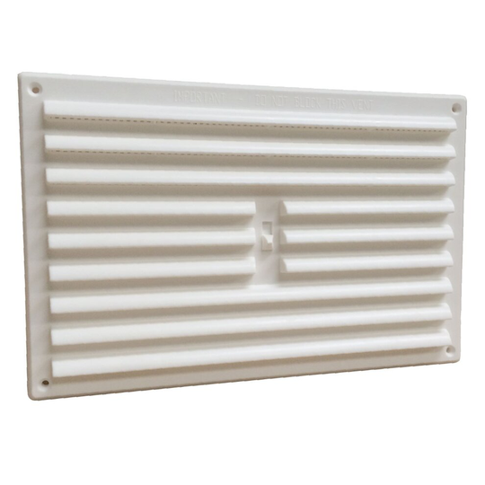9" x 6" White Plastic Adjustable Air Vent Louvre Grille Cover Hit & Miss