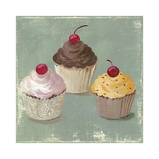 Cupcakes by PI Studio - Wrapped Canvas Painting
