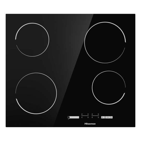 Hisense E6431C 60cm 4 Burners Ceramic Hob Touch Control Black