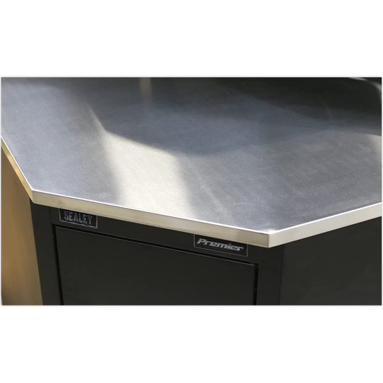 Stainless Steel Corner Worktop