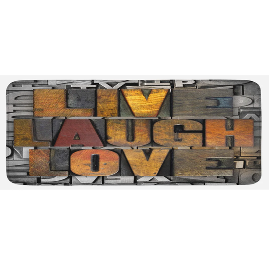Eirwen Live Laugh Love Values Words Kitchen Mat