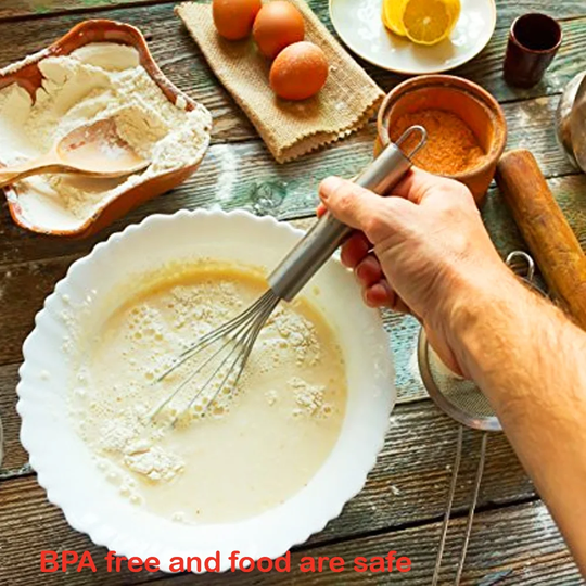 Kitchencraft Catering Quality Hand Whisk Stainless Steel Kitchen Balloon Egg Milk Beater Size- 30 Cm.