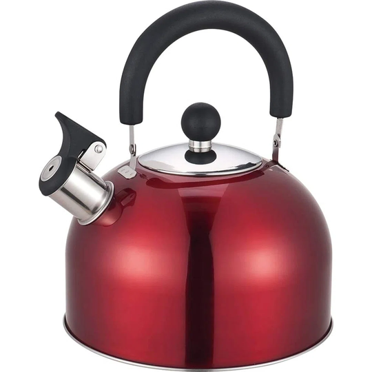 2.5l Stainless Steel Whistling Kettle Red