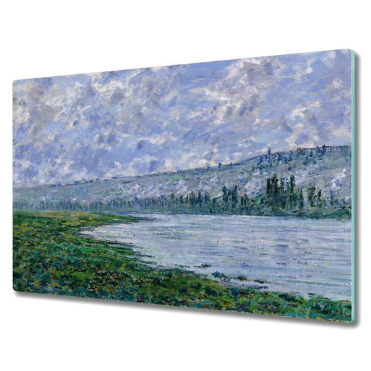 Ovard Tempered Glass Lake Meadow Mountains Chopping Board