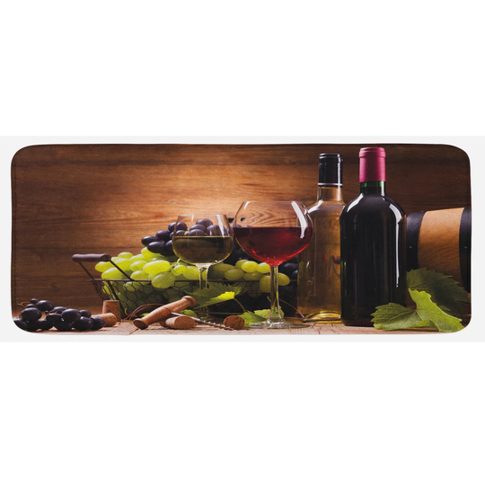 Kristine Wine French Gourmet Tasting Kitchen Mat