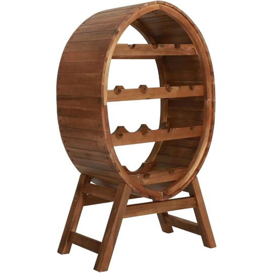 Solid Acacia Wood Wine Rack 13 Bottles Drink Storage Holder Cabinet