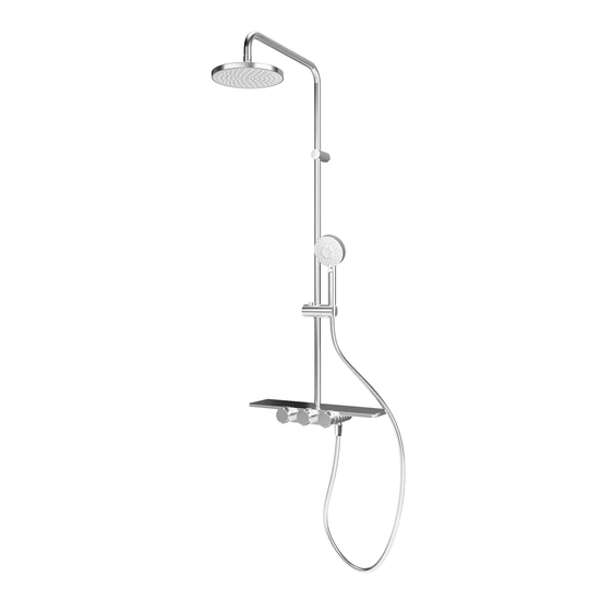 Duschsystem Modern Mixer Shower with Adjustable Shower Head
