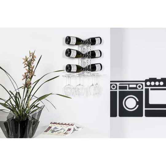 Mayville 10 Bottle Wall Mounted Wine Rack