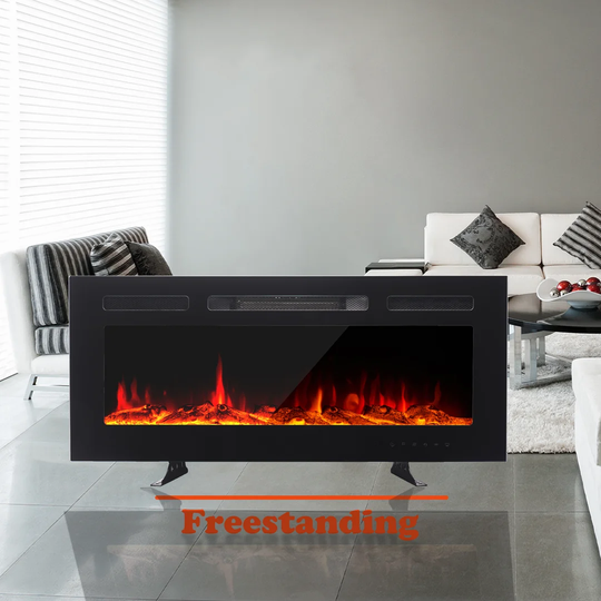 Loami M.C. Haus 102Cm W Recessed Wall Mounted Electric Fire