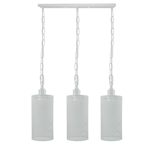 Vivek 3 -Light Kitchen Island Cylinder Pendant