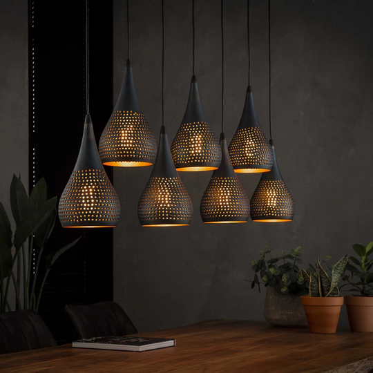 Chesaning 7 - Light Kitchen Island Teardrop Pendant