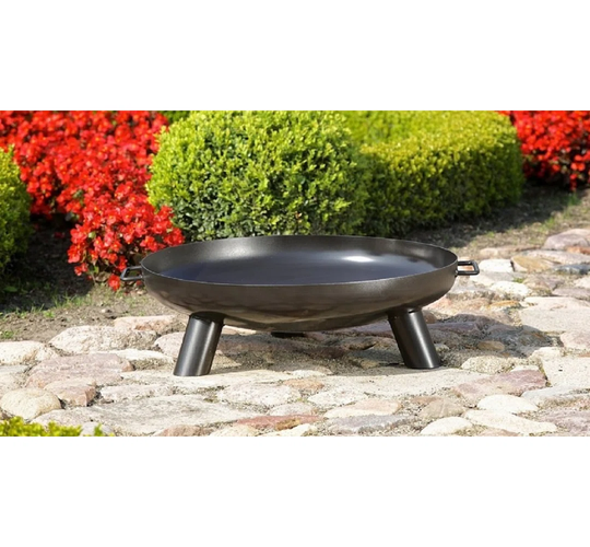BALI Charcoal Brazier - Black Sanded - Diameter : 60Cm 11Kg H: 22Cm L: 68Cm
