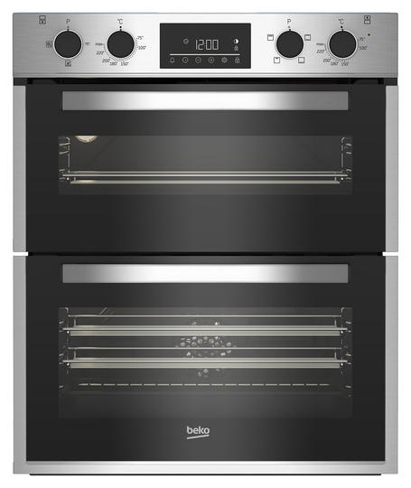 Beko BBTF26300X 72cm Built Under Double Fan Oven - S/Steel