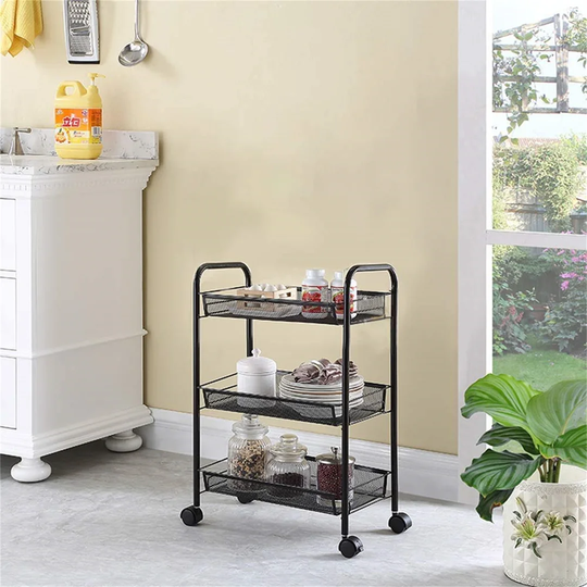 Lueras 45 Cm Kitchen Trolley with Locking Wheels