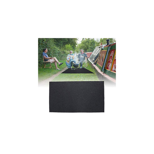 Outdoor BBQ Floor Mat, Flame-Resistant BBQ Grill Mat Floor Protector Fire Retardant Mat for Backyard with Garden, 124 x 75 cm