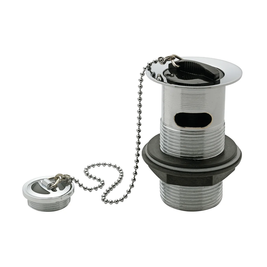 13.5cm Chain and Stopper Waste Bathroom Sink Drain with Overflow